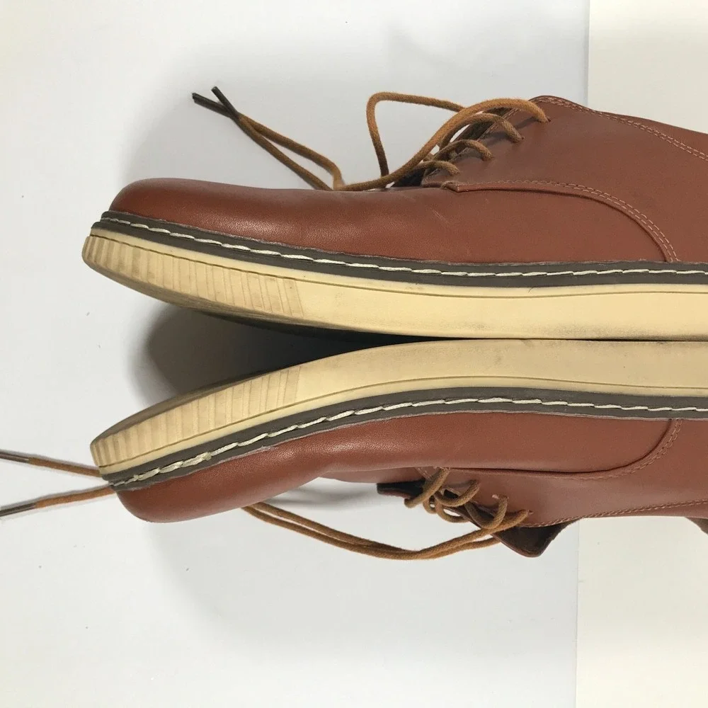 Deer Stags Oakland Oxford Mens‎ US 13W Brown Memory Foam Comfort Dress Shoes